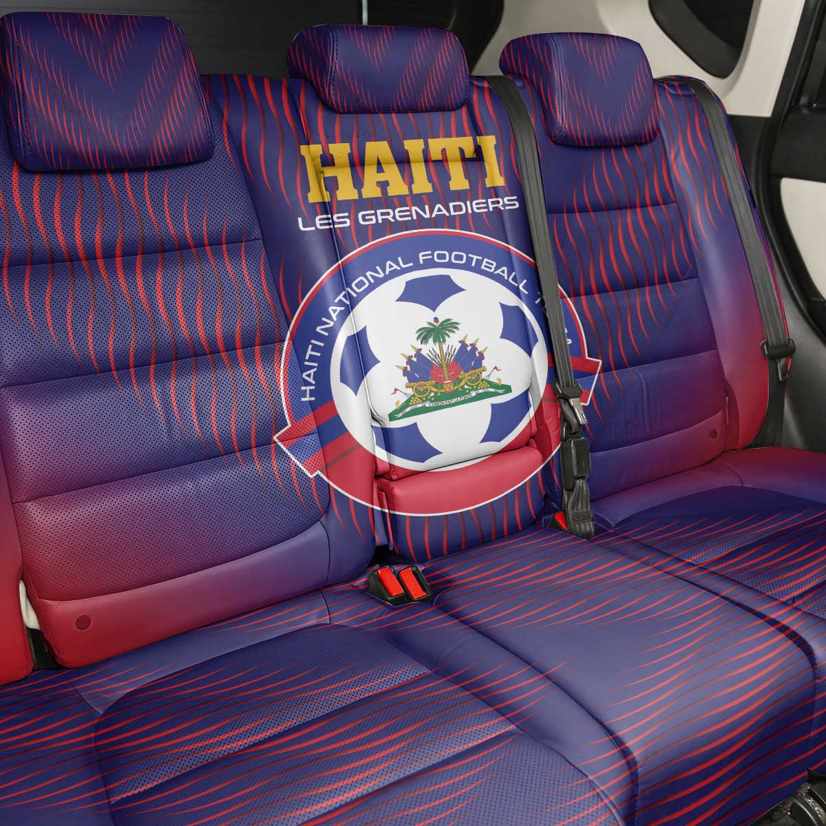 Haiti Football Back Car Seat Cover Come On Les Grenadiers