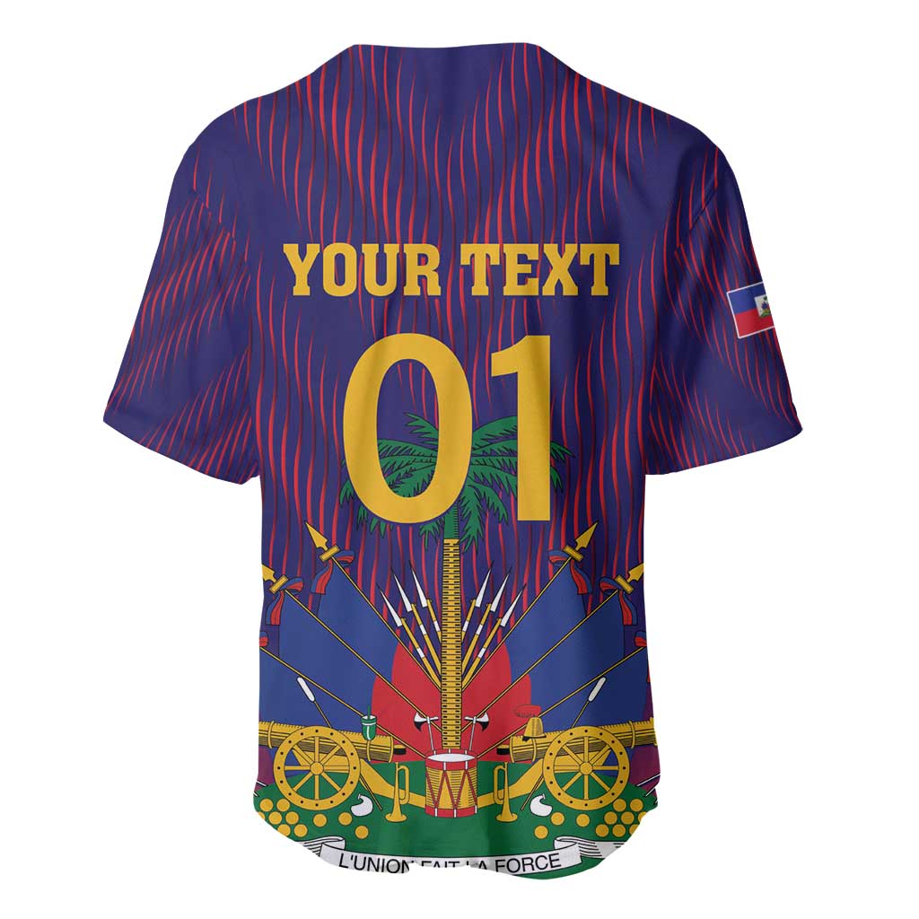Custom Haiti Football Baseball Jersey Come On Les Grenadiers