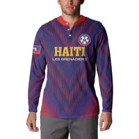 Custom Haiti Football Button Sweatshirt Come On Les Grenadiers