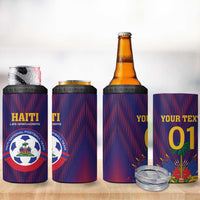 Custom Haiti Football 4 in 1 Can Cooler Tumbler Come On Les Grenadiers