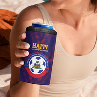 Custom Haiti Football 4 in 1 Can Cooler Tumbler Come On Les Grenadiers