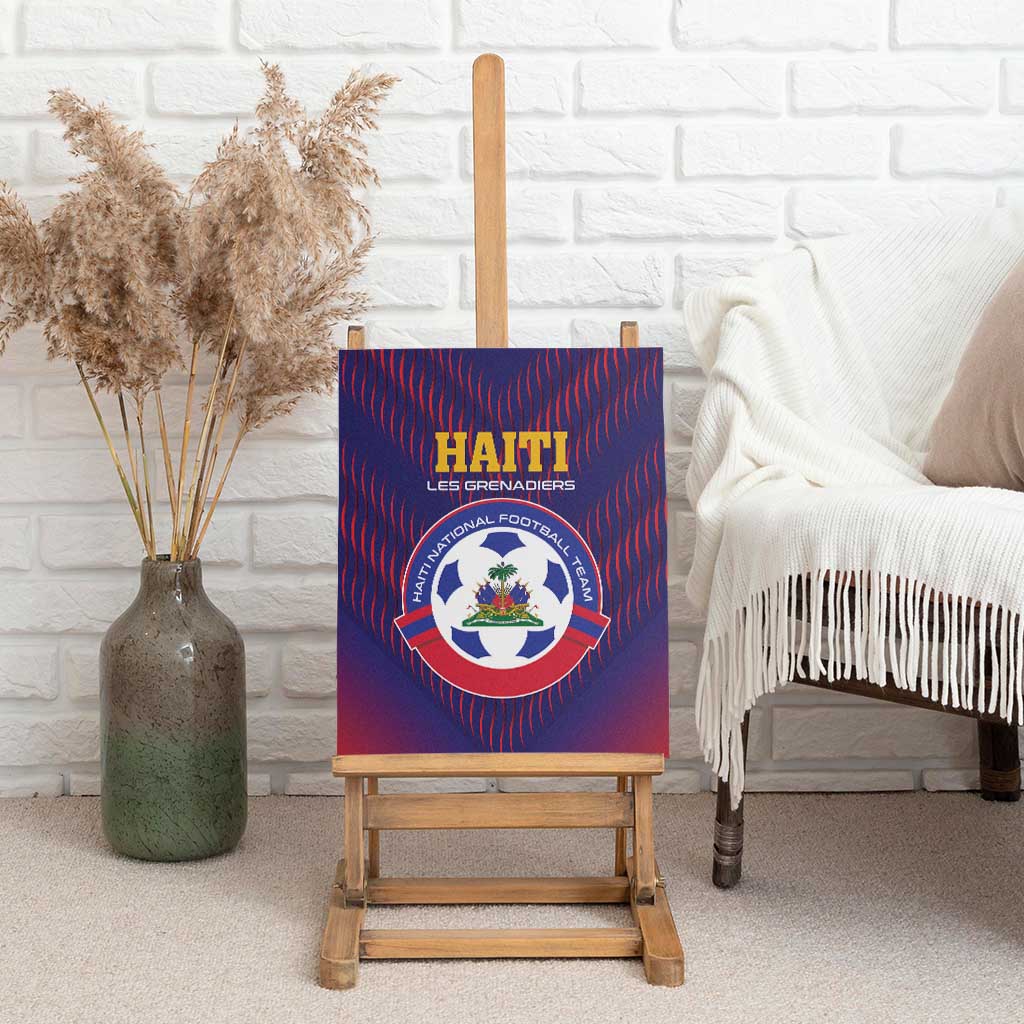 Haiti Football Canvas Wall Art Come On Les Grenadiers