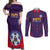 Custom Haiti Football Couples Matching Off Shoulder Maxi Dress and Long Sleeve Button Shirt Come On Les Grenadiers