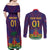 Custom Haiti Football Couples Matching Off Shoulder Maxi Dress and Long Sleeve Button Shirt Come On Les Grenadiers