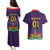 Custom Haiti Football Couples Matching Puletasi and Hawaiian Shirt Come On Les Grenadiers