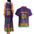 Custom Haiti Football Couples Matching Tank Maxi Dress and Hawaiian Shirt Come On Les Grenadiers