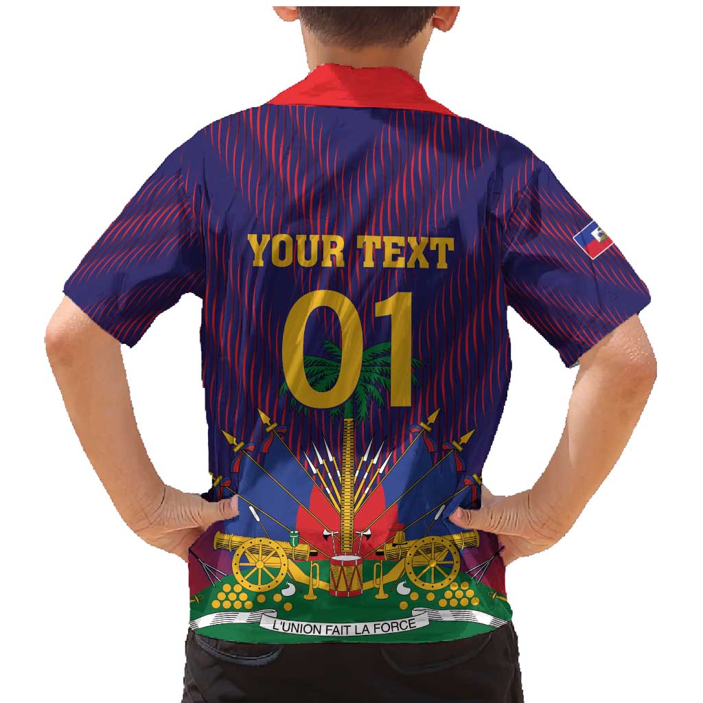 Custom Haiti Football Family Matching Mermaid Dress and Hawaiian Shirt Come On Les Grenadiers