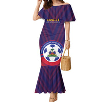 Custom Haiti Football Family Matching Mermaid Dress and Hawaiian Shirt Come On Les Grenadiers