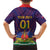 Custom Haiti Football Family Matching Short Sleeve Bodycon Dress and Hawaiian Shirt Come On Les Grenadiers