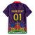 Custom Haiti Football Family Matching Short Sleeve Bodycon Dress and Hawaiian Shirt Come On Les Grenadiers