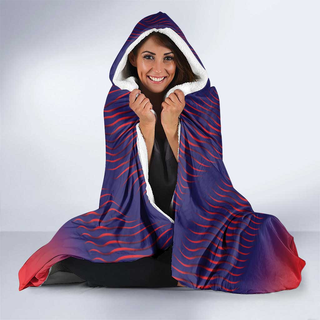 Haiti Football Hooded Blanket Come On Les Grenadiers
