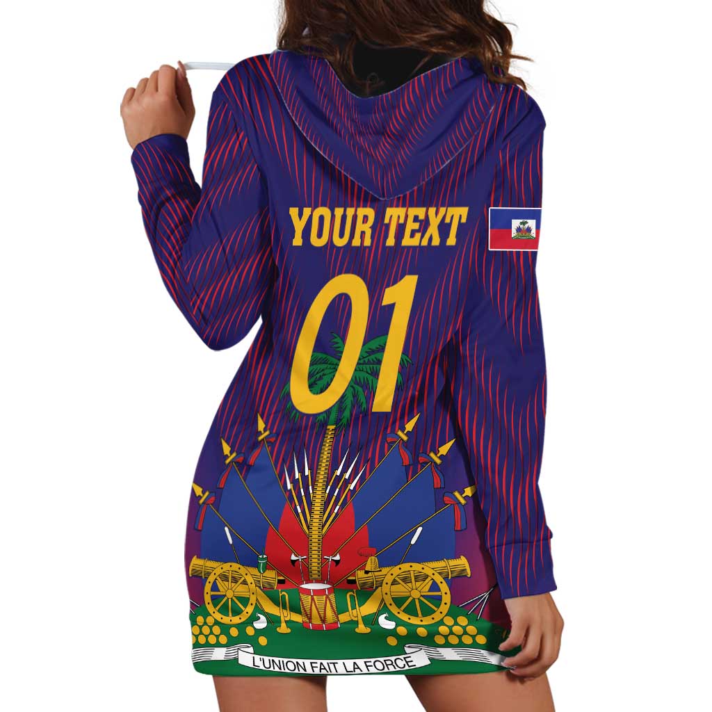 Custom Haiti Football Hoodie Dress Come On Les Grenadiers