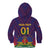Custom Haiti Football Kid Hoodie Come On Les Grenadiers