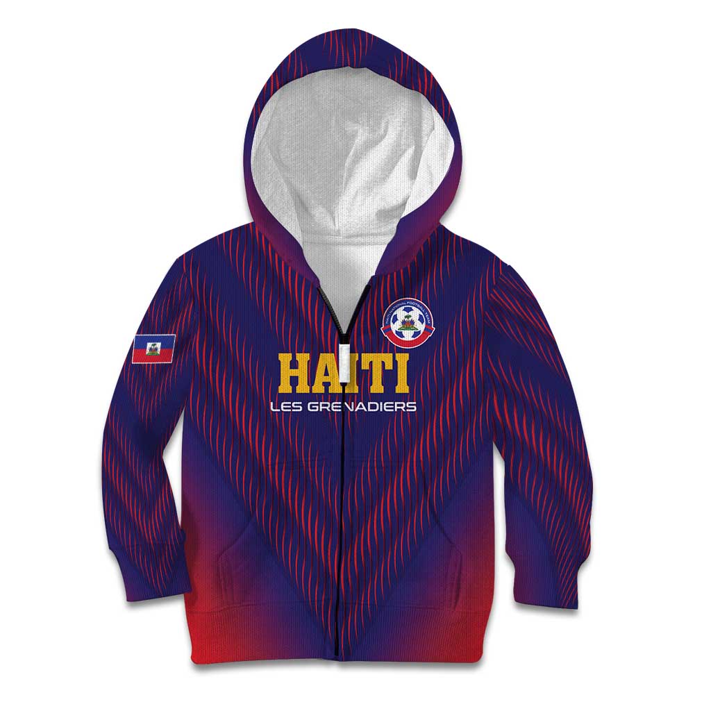 Custom Haiti Football Kid Hoodie Come On Les Grenadiers