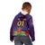 Custom Haiti Football Kid Hoodie Come On Les Grenadiers