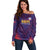 Custom Haiti Football Off Shoulder Sweater Come On Les Grenadiers