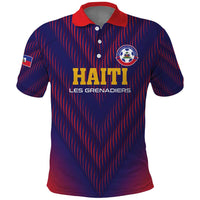 Custom Haiti Football Polo Shirt Come On Les Grenadiers