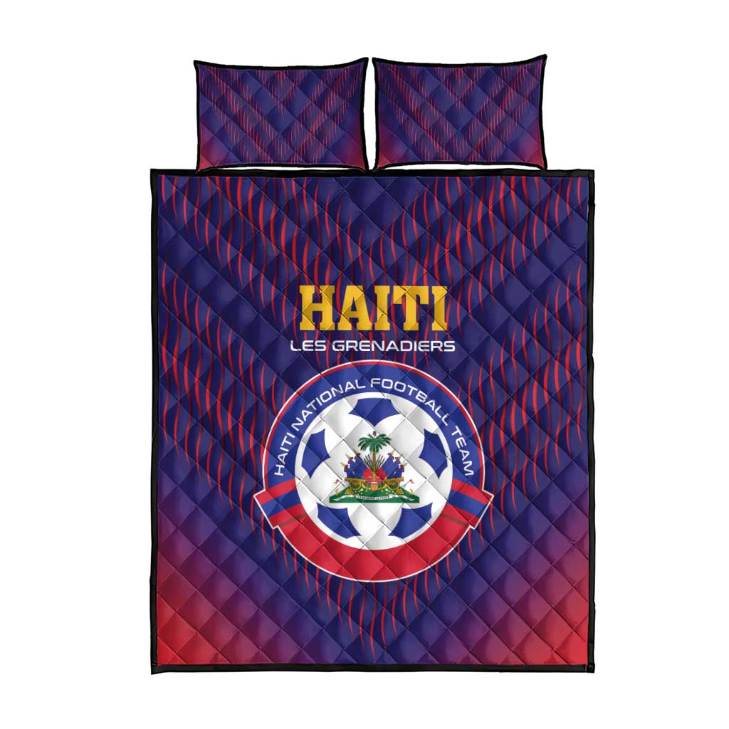 Haiti Football Quilt Bed Set Come On Les Grenadiers