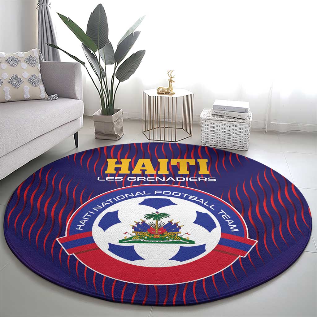 Haiti Football Round Carpet Come On Les Grenadiers