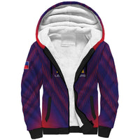 Custom Haiti Football Sherpa Hoodie Come On Les Grenadiers