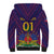 Custom Haiti Football Sherpa Hoodie Come On Les Grenadiers