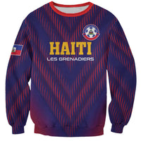 Custom Haiti Football Sweatshirt Come On Les Grenadiers