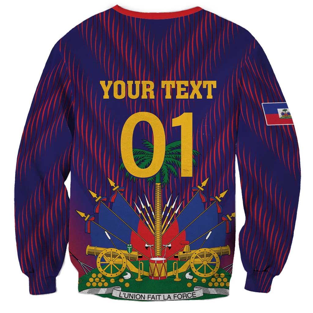 Custom Haiti Football Sweatshirt Come On Les Grenadiers