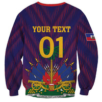 Custom Haiti Football Sweatshirt Come On Les Grenadiers