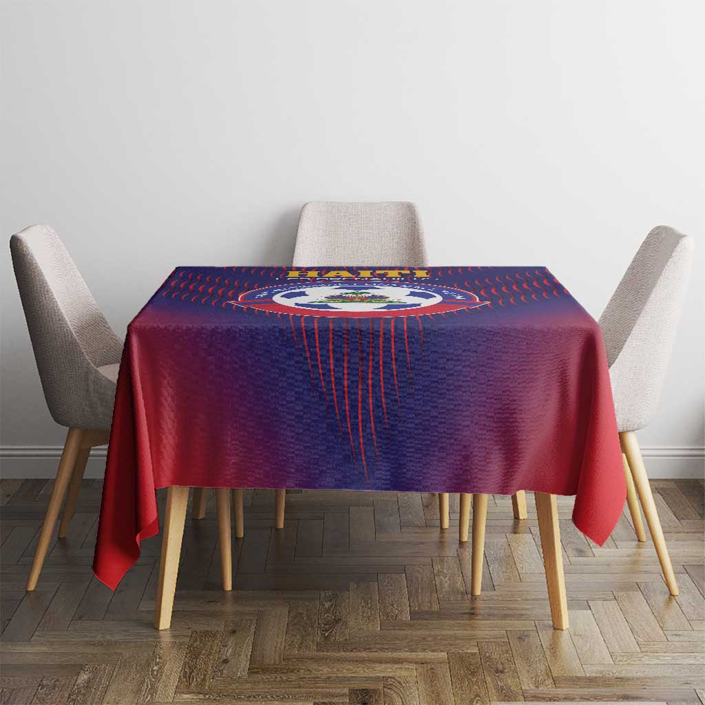 Haiti Football Tablecloth Come On Les Grenadiers