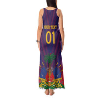 Custom Haiti Football Tank Maxi Dress Come On Les Grenadiers