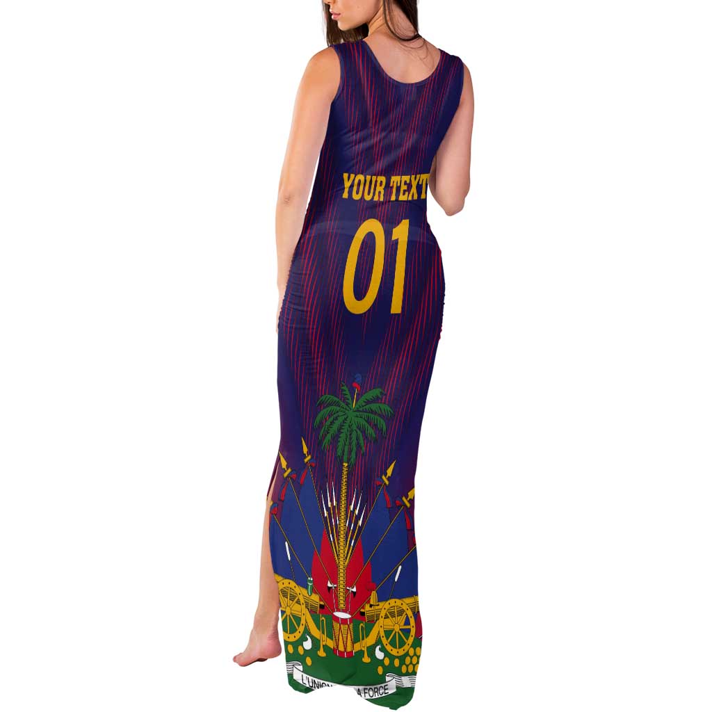 Custom Haiti Football Tank Maxi Dress Come On Les Grenadiers