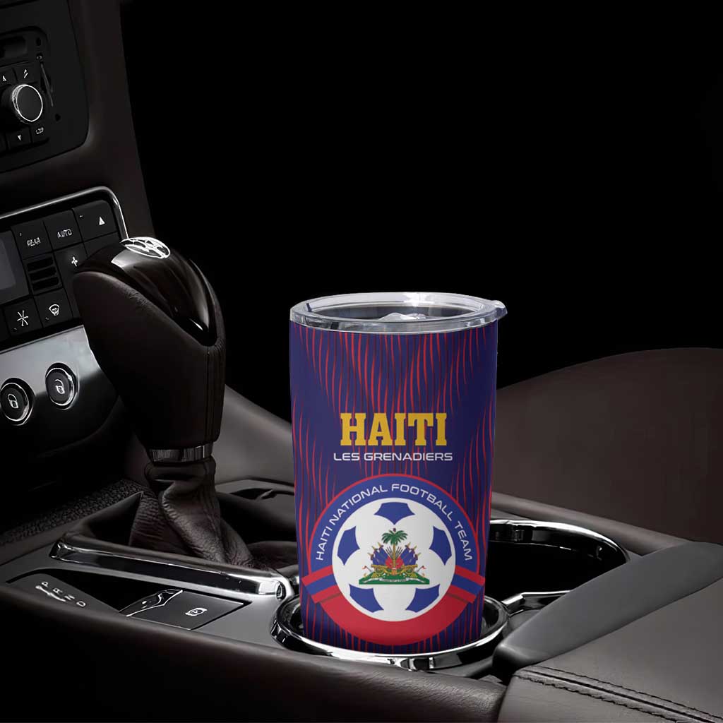 Custom Haiti Football Tumbler Cup Come On Les Grenadiers