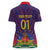 Custom Haiti Football Women Polo Shirt Come On Les Grenadiers