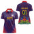 Custom Haiti Football Women Polo Shirt Come On Les Grenadiers