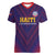 Custom Haiti Football Women V-Neck T-Shirt Come On Les Grenadiers