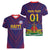 Custom Haiti Football Women V-Neck T-Shirt Come On Les Grenadiers