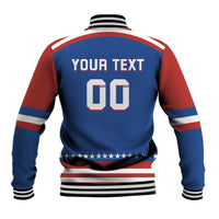 Custom Hockey 2026 USA Blue Baseball Jacket United States Go Champions