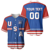 Custom Hockey 2026 USA Blue Baseball Jersey United States Go Champions