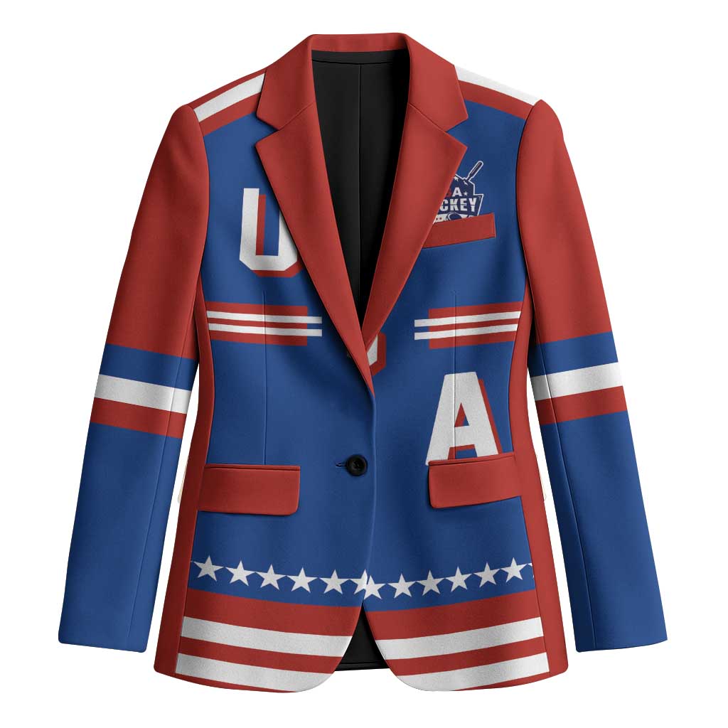 Custom Hockey 2026 USA Blue Blazer United States Go Champions