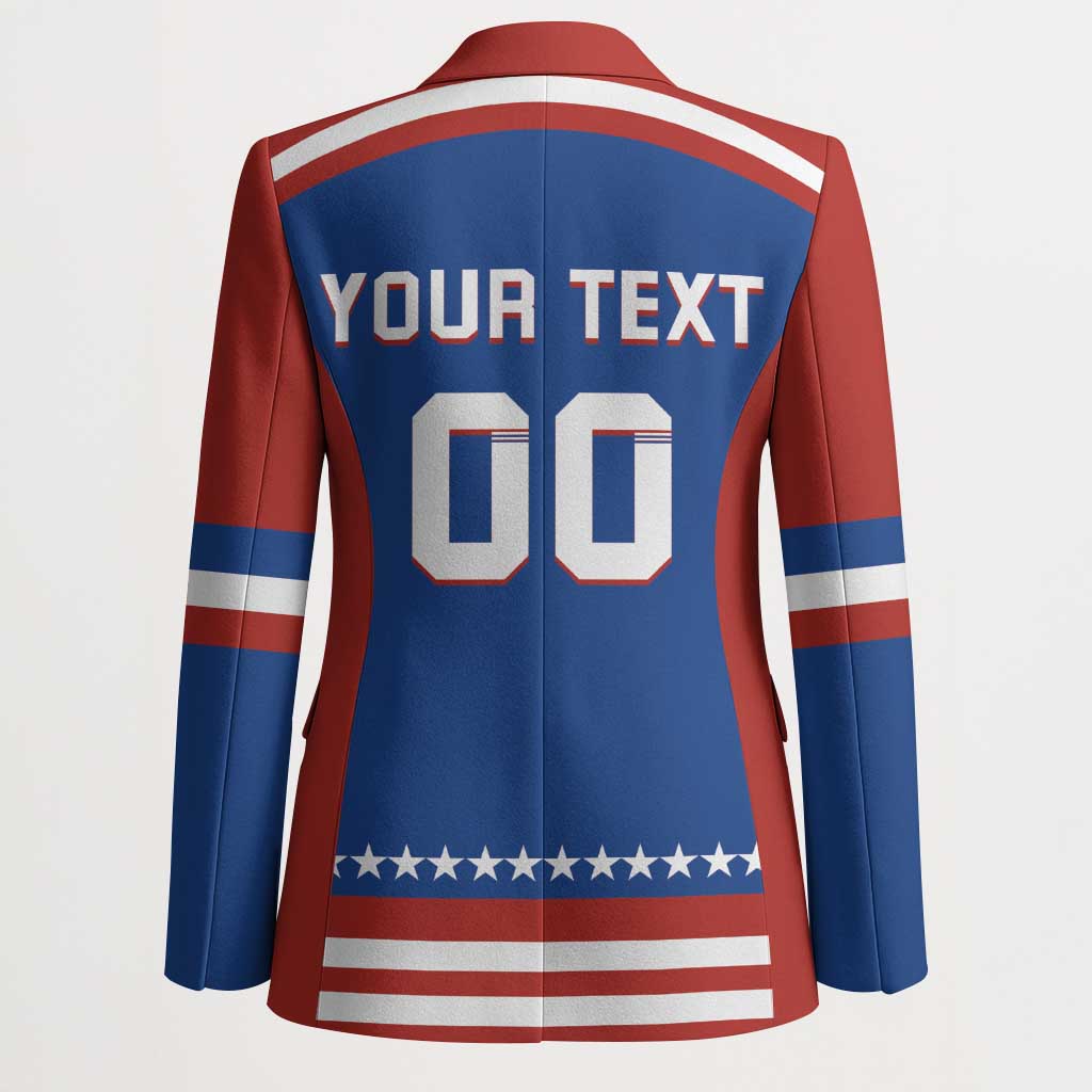 Custom Hockey 2026 USA Blue Blazer United States Go Champions