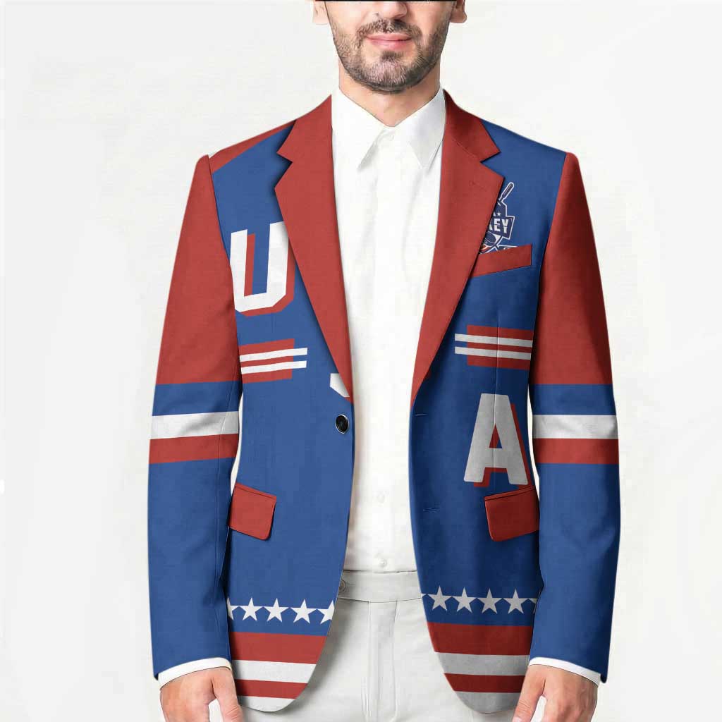 Custom Hockey 2026 USA Blue Blazer United States Go Champions