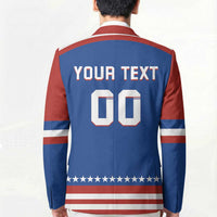 Custom Hockey 2026 USA Blue Blazer United States Go Champions