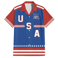 Custom Hockey 2026 USA Blue Hawaiian Shirt United States Go Champions