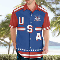Custom Hockey 2026 USA Blue Hawaiian Shirt United States Go Champions