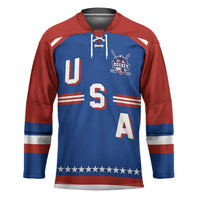 Custom Hockey 2026 USA Blue Hockey Jersey United States Go Champions