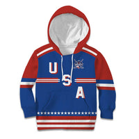Custom Hockey 2026 USA Blue Kid Hoodie United States Go Champions