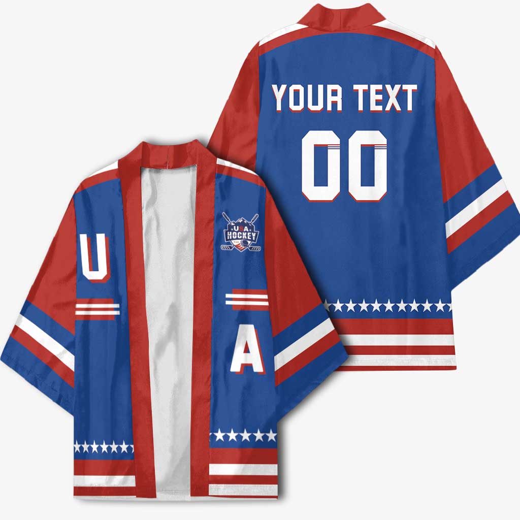 Custom Hockey 2026 USA Blue Kimono United States Go Champions