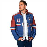 Custom Hockey 2026 USA Blue Padded Jacket United States Go Champions