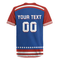 Custom Hockey 2026 USA Blue Rugby Jersey United States Go Champions