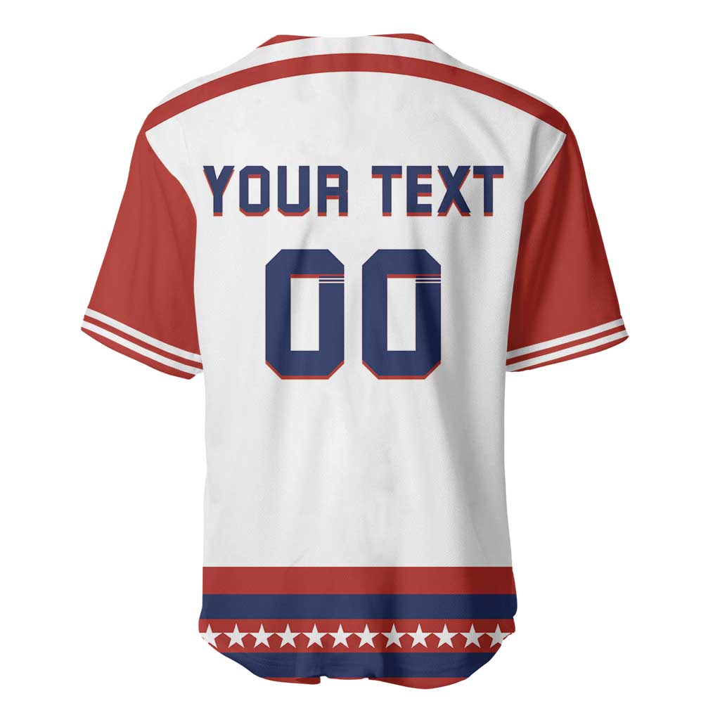 Custom Hockey 2026 USA White Baseball Jersey United States Go Champions